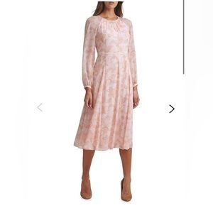 Tommy Hilfiger Chiffon Pink A-Line Dress